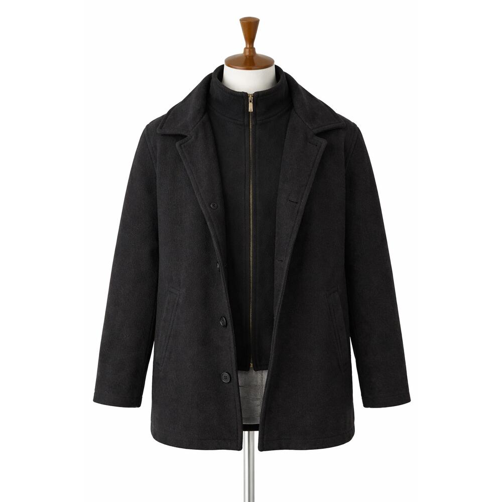 100% Wool Trench coat Mens Size XL Overcoat Winter Cold Weather Cozy Outdoor